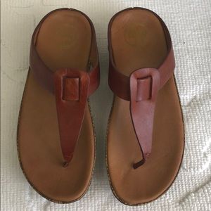 Fit flops, vguc, Size 7. medium leather straps